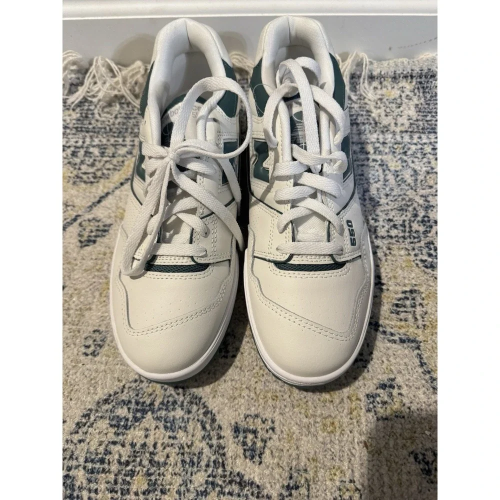 New Balance 550 Sea Salt Pine Sneakers Size 9.5 Brand New